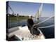 Feluccas Sailing on the Nile at Luxor, Egypt-Julian Love-Premier Image Canvas