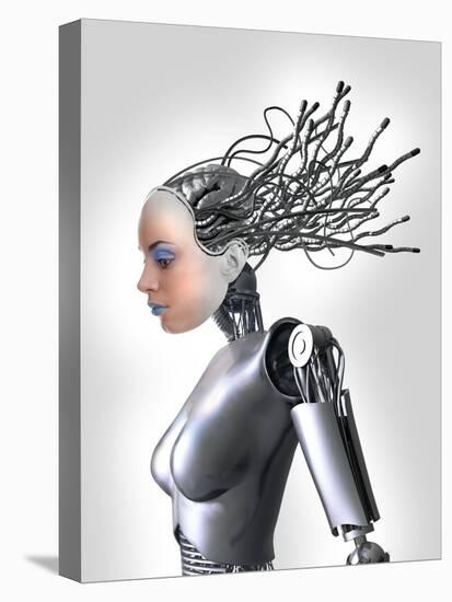 Female Cyborg, Artwork-Victor Habbick-Premier Image Canvas