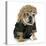 Female Dog - English Bulldog Wearing Blonde Wig and Black Leather Coat-Willee Cole-Premier Image Canvas