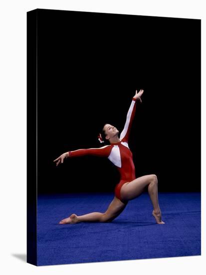 Female Gymnast Performing on the Floor Exercise-null-Premier Image Canvas