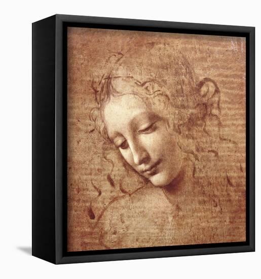 Female Head (La Scapigliata), c.1508-Leonardo da Vinci-Stretched Canvas
