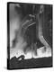 Female Metallurgist Peering Through an Optical Pyrometer to Determine the Temperature of Steel-Margaret Bourke-White-Premier Image Canvas