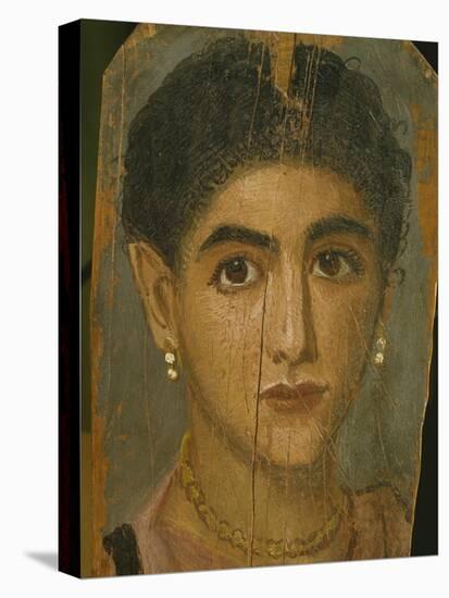 Female Mummy Portrait, from Thebes, 2nd Century-Roman Period Egyptian-Premier Image Canvas