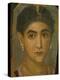 Female Mummy Portrait, from Thebes, 2nd Century-Roman Period Egyptian-Premier Image Canvas