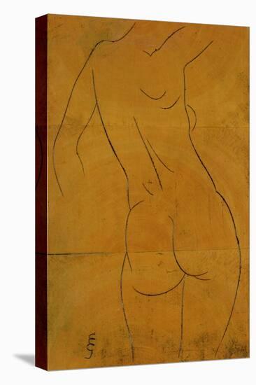 Female Nude, Back View-Eric Gill-Premier Image Canvas