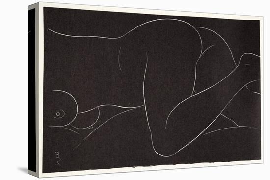 Female Nude Lying 2, 1937-Eric Gill-Premier Image Canvas