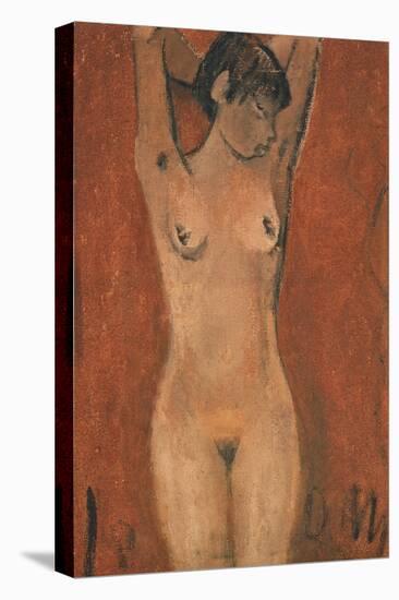 Female Nude on a Brown Background-Otto Muller or Mueller-Premier Image Canvas