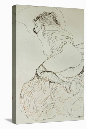 Female Nude, Turned to the Left, 1912-13-Gustav Klimt-Premier Image Canvas