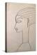 Female Profile. 1910-1911 (Drawing)-Amedeo Modigliani-Premier Image Canvas