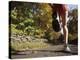 Female Runner Out on the Trails-null-Premier Image Canvas