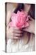 Female Youth Holding Pretend Flower-Carolina Hernández-Premier Image Canvas