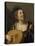 Femme accordant un luth-Gerrit Van Honthorst-Premier Image Canvas