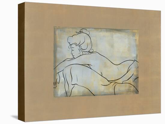 Femme allongée-Dan Bennion-Stretched Canvas