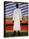 Femme De Fermier Avec Le Visage Noir (Farmer's Wife with the Black Face). Peinture De Kasimir Sever-Kazimir Severinovich Malevich-Premier Image Canvas