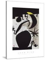 Femme et Oiseaux Dans la Nuit, 1969 - 1974-Joan Miro-Stretched Canvas