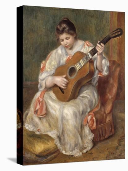 Femme jouant de la guitare-Pierre-Auguste Renoir-Premier Image Canvas
