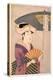 Femme Tenant Un Parasol - Woman Holding up a Parasol, from the Series Ten Types in the Physiognomic-Kitagawa Utamaro-Premier Image Canvas