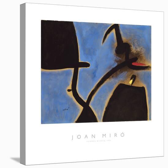 Femmes, Oiseau, 1973-Joan Miro-Stretched Canvas