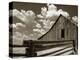 Fence and Barn-Aaron Horowitz-Premier Image Canvas