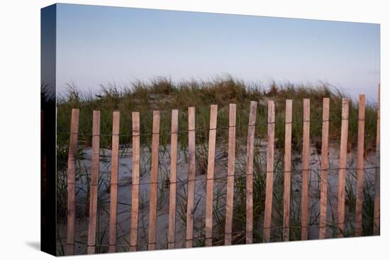 Fence in Sand Dunes, Cape Cod, Massachusetts-Paul Souders-Premier Image Canvas