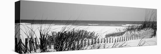 Fence on the Beach, Bon Secour National Wildlife Refuge, Gulf of Mexico, Bon Secour-null-Premier Image Canvas