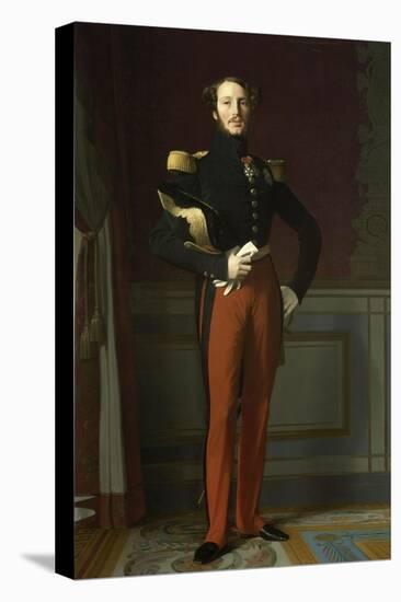 Ferdinand Philippe, duc d'Orléans (1810-1842), représenté en uniforme de général de division-Jean-Auguste-Dominique Ingres-Premier Image Canvas