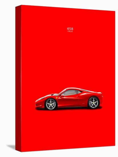 Ferrari 458 Italia Red-Mark Rogan-Stretched Canvas