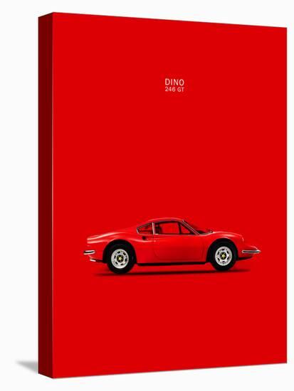 Ferrari Dino 246GT 69 Red-Mark Rogan-Stretched Canvas