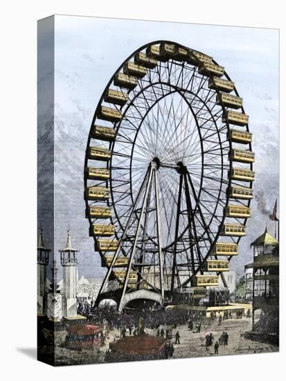 Ferris Wheel -250 Feet in Diameter, 36 Cars - at the Columbian Exposition, Chicago, 1893-null-Premier Image Canvas