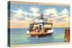 Ferry Boat, Galveston, Texas-null-Stretched Canvas