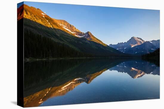 Ferry Docked At Lake Josephine In The Many Glacier Area Of Glacier National Park At Sunset-Ben Herndon-Premier Image Canvas