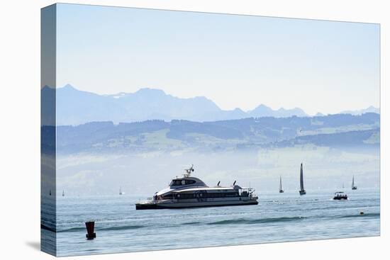 Ferry, Friedrichshafen, Lake of Constance, Baden-Wurttemberg, Germany-Ernst Wrba-Premier Image Canvas