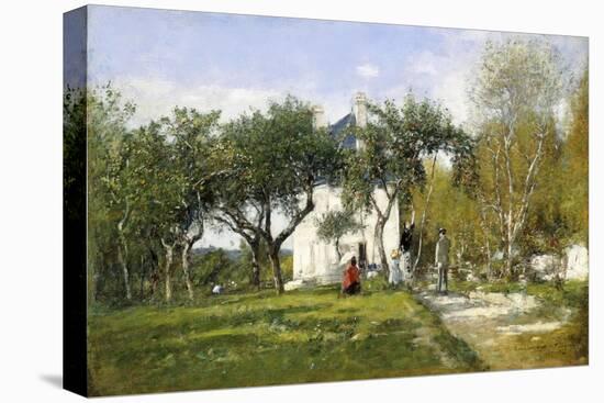 Fervaques, Garden and House of Monsieur Jacquette, 1877-Eugène Boudin-Premier Image Canvas