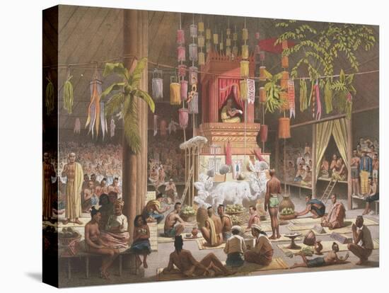 Festival in a Pagoda at Ngong Kair, Laos-Louis Delaporte-Premier Image Canvas