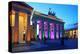 Festival of Lights, Brandenburg Gate at Pariser Platz, Berlin, Germany-null-Stretched Canvas