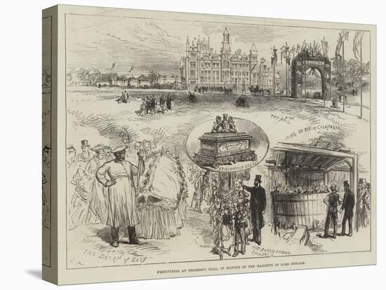 Festivities at Thoresby Hall, in Honour of the Majority of Lord Newark-Charles Robinson-Premier Image Canvas