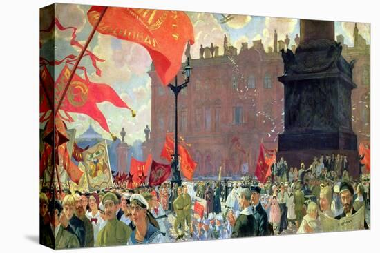 Festivities Marking the Opening of the Second Congress of the Comintern and Demonstration on…-Boris Kustodiyev-Premier Image Canvas