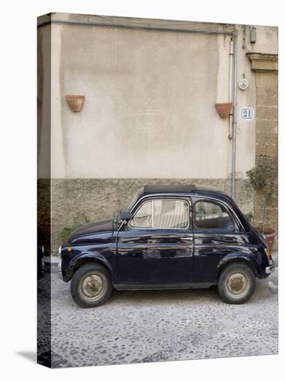 Fiat 500 Car, Cefalu, Sicily, Italy, Europe-Martin Child-Premier Image Canvas