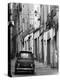 Fiat Driving in Narrow Street, Sassari, Sardinia, Italy-Doug Pearson-Premier Image Canvas