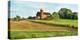 Field with silo and barn in the background, Ohio, USA-Panoramic Images-Premier Image Canvas