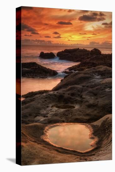 Fiery Sunset at Point Lobos, California-Vincent James-Premier Image Canvas