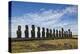 Fifteen Moai Statues Stand With Their Backs To The Sun At Tongariki, Easter Island, Chile-Karine Aigner-Premier Image Canvas