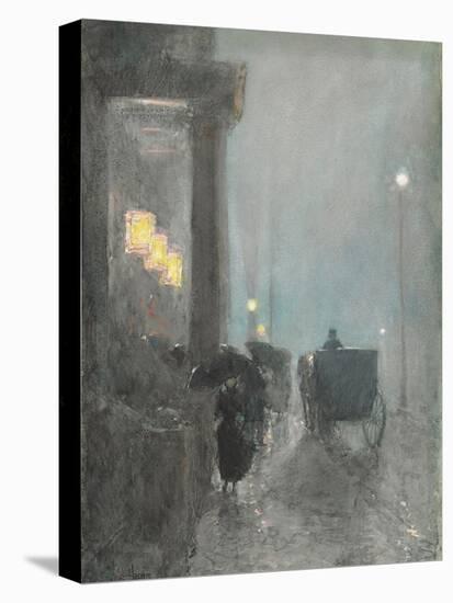 Fifth Avenue, Evening. Ca. 1890-93-Frederick Childe Hassam-Premier Image Canvas