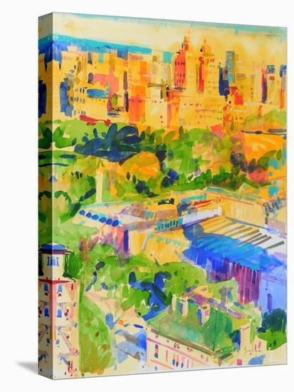 Fifth Avenue shadows over the Metropolitan-Peter Graham-Premier Image Canvas