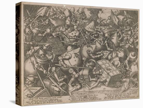 Fight of the Money-Bags and the Coffers, C. 1560-Pieter van der Heyden-Premier Image Canvas