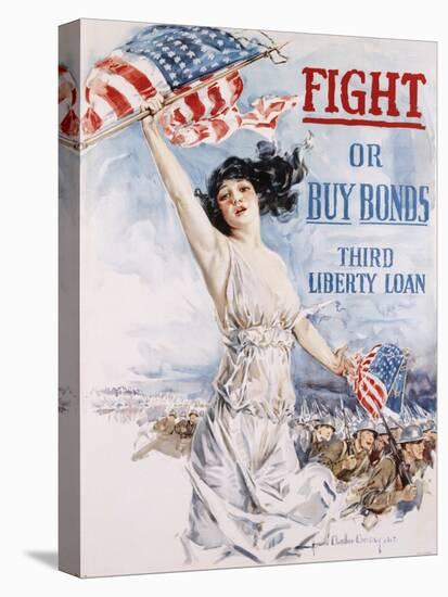 Fight or Buy Bonds-Howard Chandler Christy-Premier Image Canvas