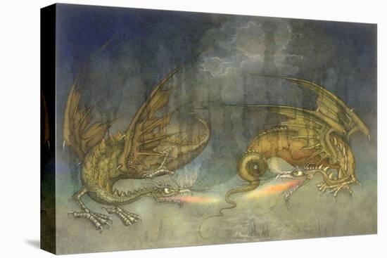 Fighting Dragons, 1979-Wayne Anderson-Premier Image Canvas