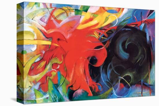 Fighting Forms-Franz Marc-Stretched Canvas