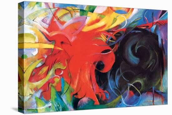 Fighting Forms-Franz Marc-Stretched Canvas