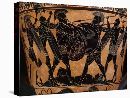 Fighting over Body of Patroclus, friend of Achilles, during Trojan War-null-Premier Image Canvas